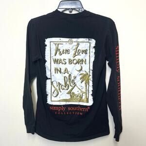 Simply Southern True Love Holiday Long Sleeve Shirt Small